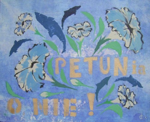 Dorota Brodowska - Niebieskie - 26 / 30 - Petunia 3, 30x40
